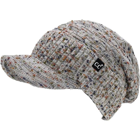 Beanie Fuzzy Fleece Lining Warm Chunky Soft Stretchy Oversized  Knit Hat main image 4